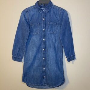 Old Navy Blue Denim Shirt Dress Size L (10/12)